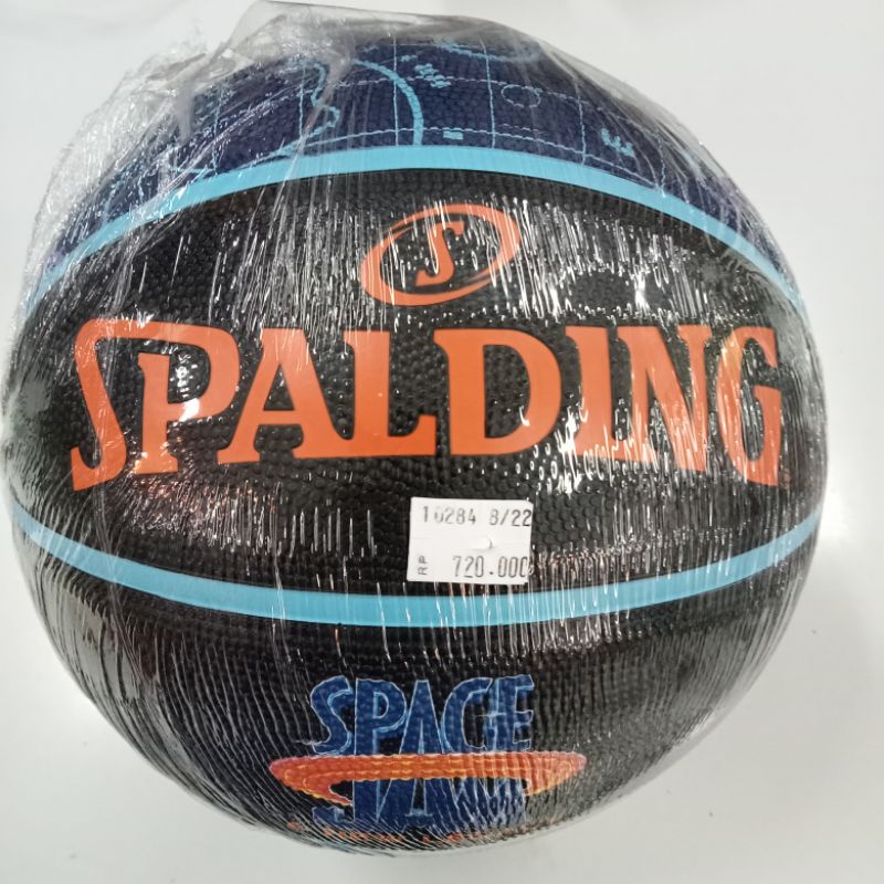 Ball basket spalding space jam size 7 rubber karet pu indoor outdoor original