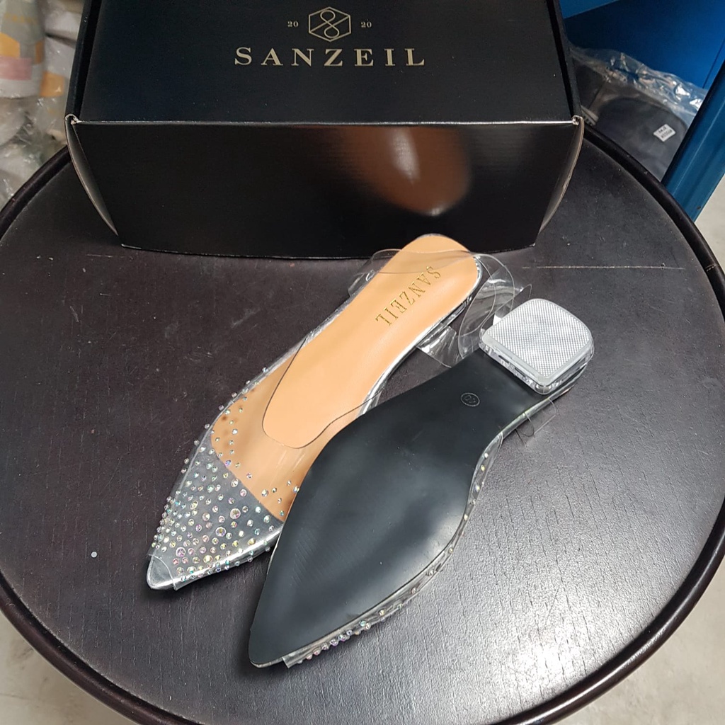 [✅BISA COD] 0001 SANZEIL DIAMOND FLAT SHOES 3CM (REAL PICTURE)