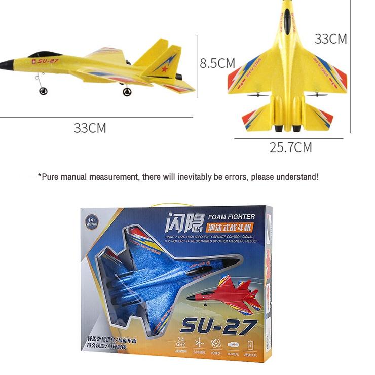 Recomended Jojotoy Mainan Pesawat Terbang Remote Control Led Pesawat Glider Airplane Foam SU-27 Pesa