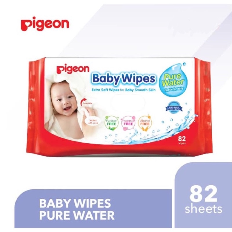 PIGEON Baby Wipes | Anti Bacterial | Hand and Mouth Wet Tissue | Tisu Basah Bayi