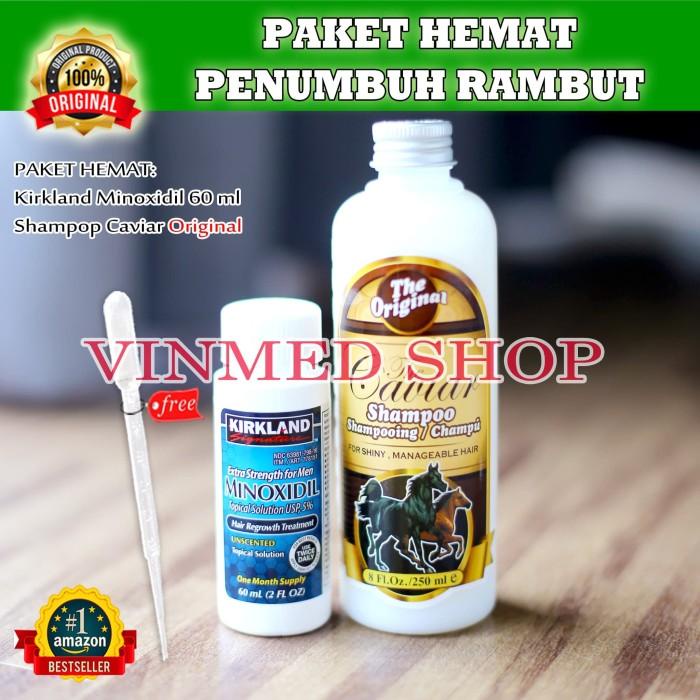 Tonic Kirkland Minoxidil Dan Shampo Caviar Original