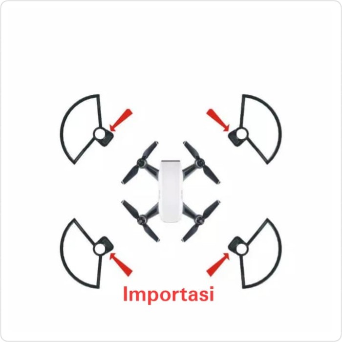 4 Pcs Propeller Guard DJI SPARK Ring Protection Baling-baling Anti Crash
