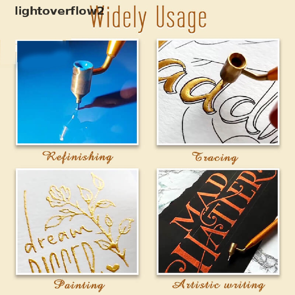 (lightoverflow2) Pena Ruling Presisi Aplikator Cat / Cairan