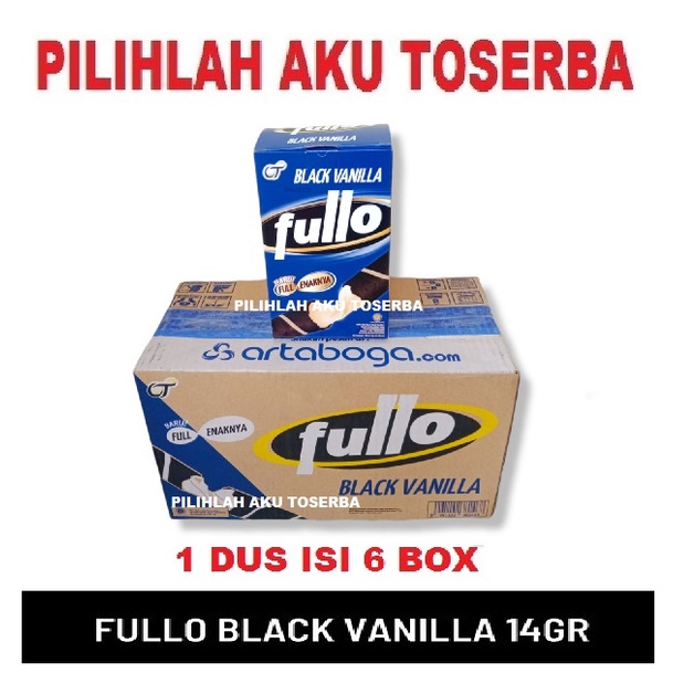 FULLO STICK BLACK VANILLA REGULAR PACK - ( HARGA 1 DUS )