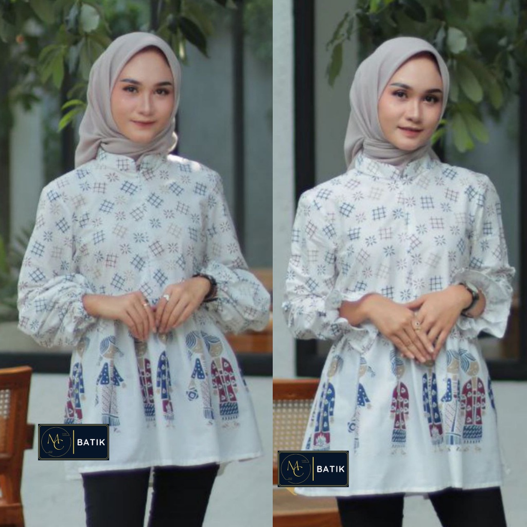 Atasan Batik Wanita Batik Kantor Motif Terbaru Ready Seragam