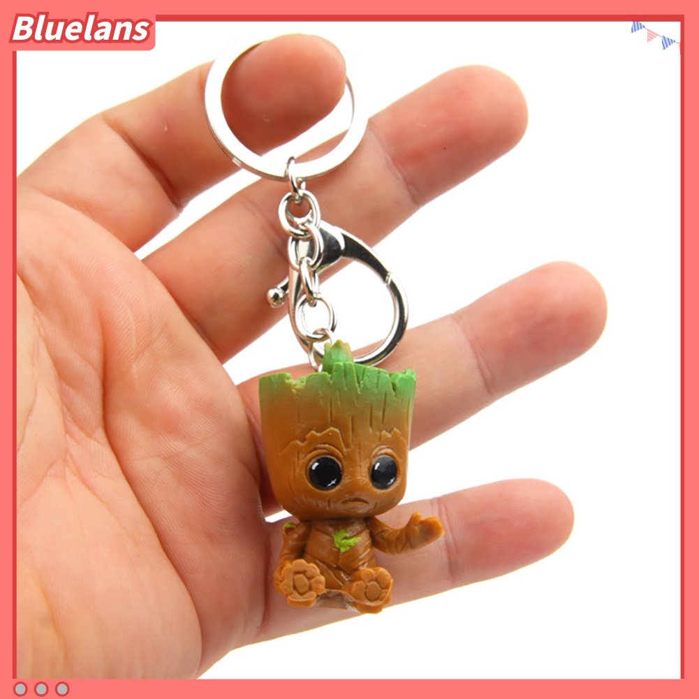 Gantungan Kunci Bentuk Groot Guardians of Galaxy Tree Man