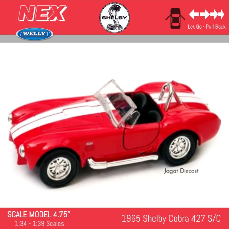 Mainan Mobilan Welly Shelby Cobra Jagat Diecast