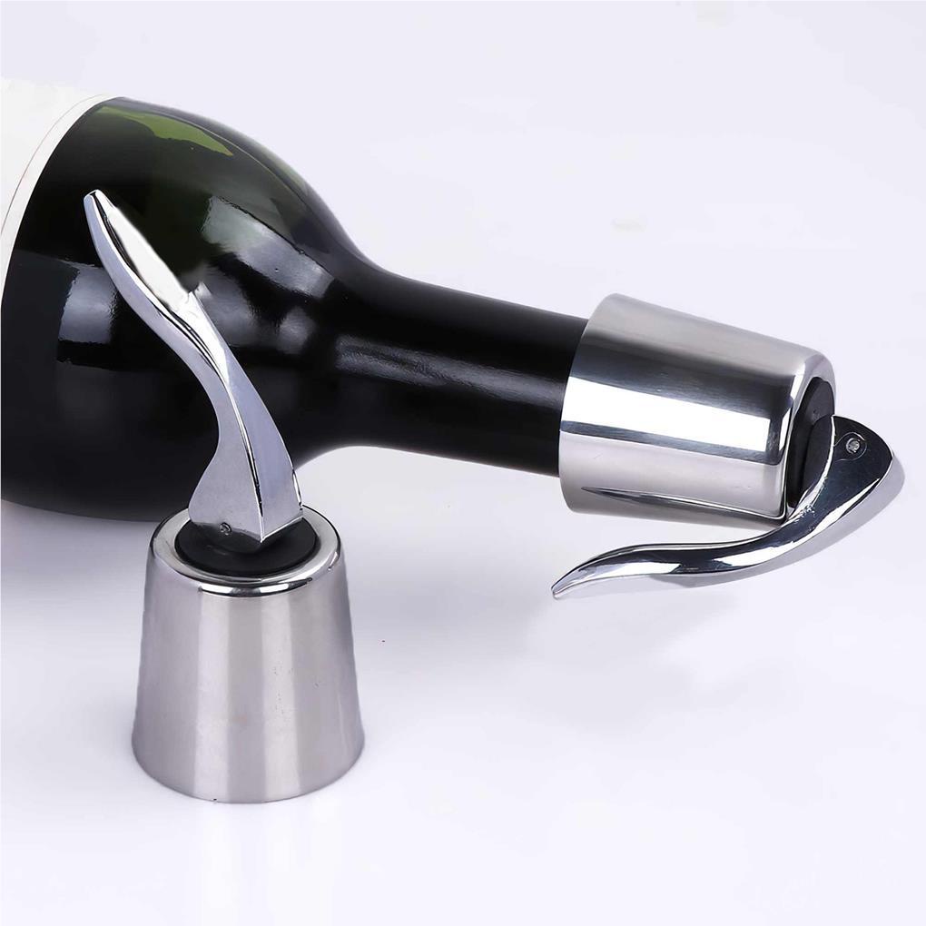 2 Pcs Wine Bottle Stopper Rumah Wadah Cairan Reusable Vacuum Sealed Bottles Plug Sealing Cover Penutup Wadah Penutup