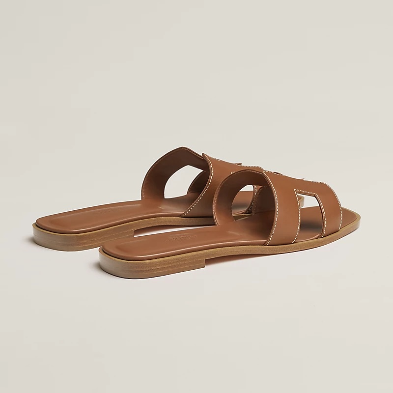 Hrmes Oran Sandals Gold 100% Original