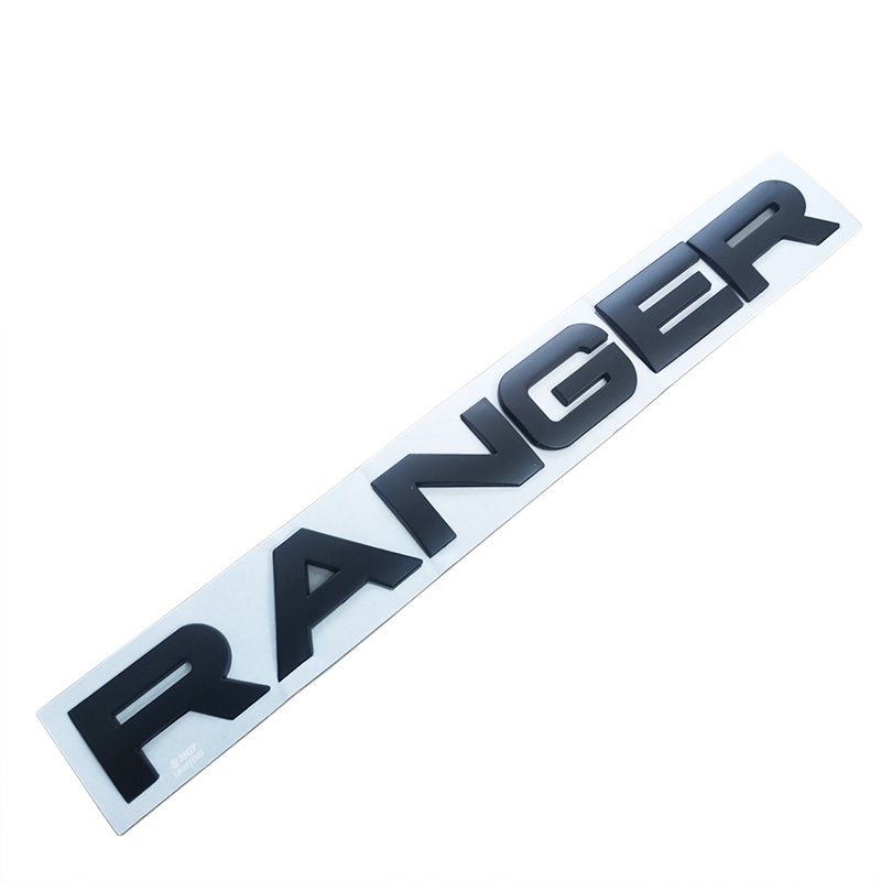 1pc Stiker Emblem Logo RANGER Bahan ABS Warna Hitam / Merah / Silver Untuk Bagasi Mobil FORD RANGER RAPTOR