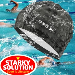 Swim Cap Silicone Lycra Topi Renang Swimming Berenang Kolam Renang