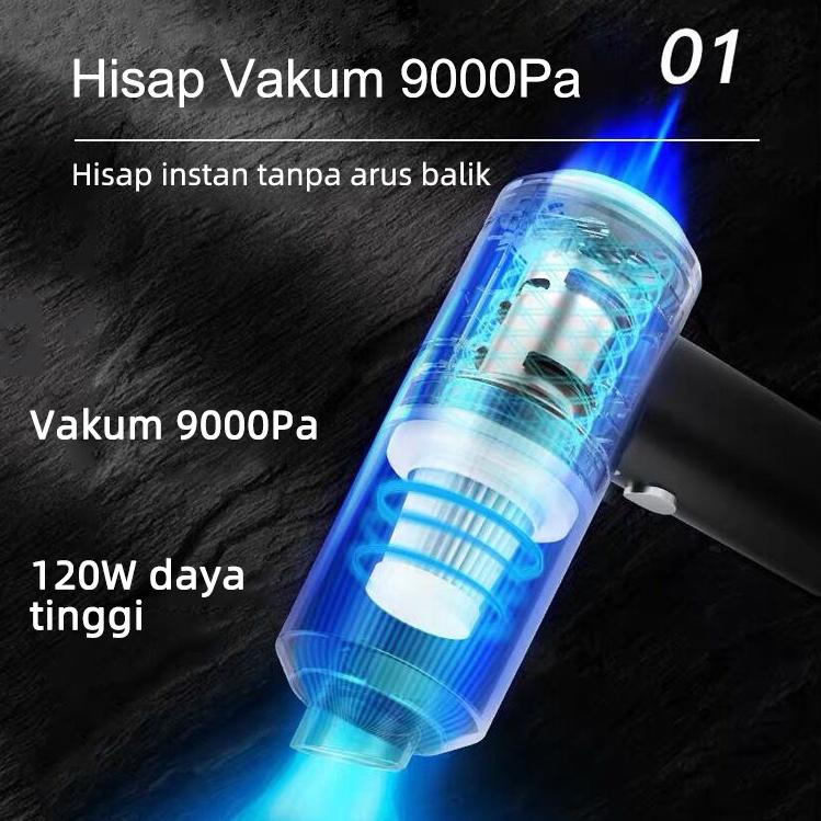 Langsung Order AmazeFan Penyedot Debu Nirkabel Mini Portabel Vakuum Penghisap Debu Mobil Vacum Clean