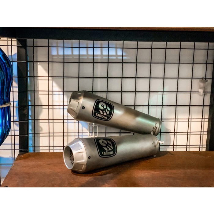 Knalpot villan type pro1 sandblas silver slincer only BARANG 100% ORIGINAL