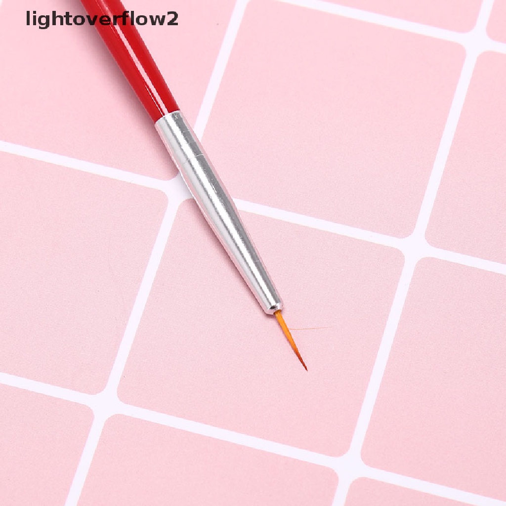 (lightoverflow2) 3pcs / Set brush pen liner Gambar Garis ultra Tipis Untuk Hiasan nail art diy