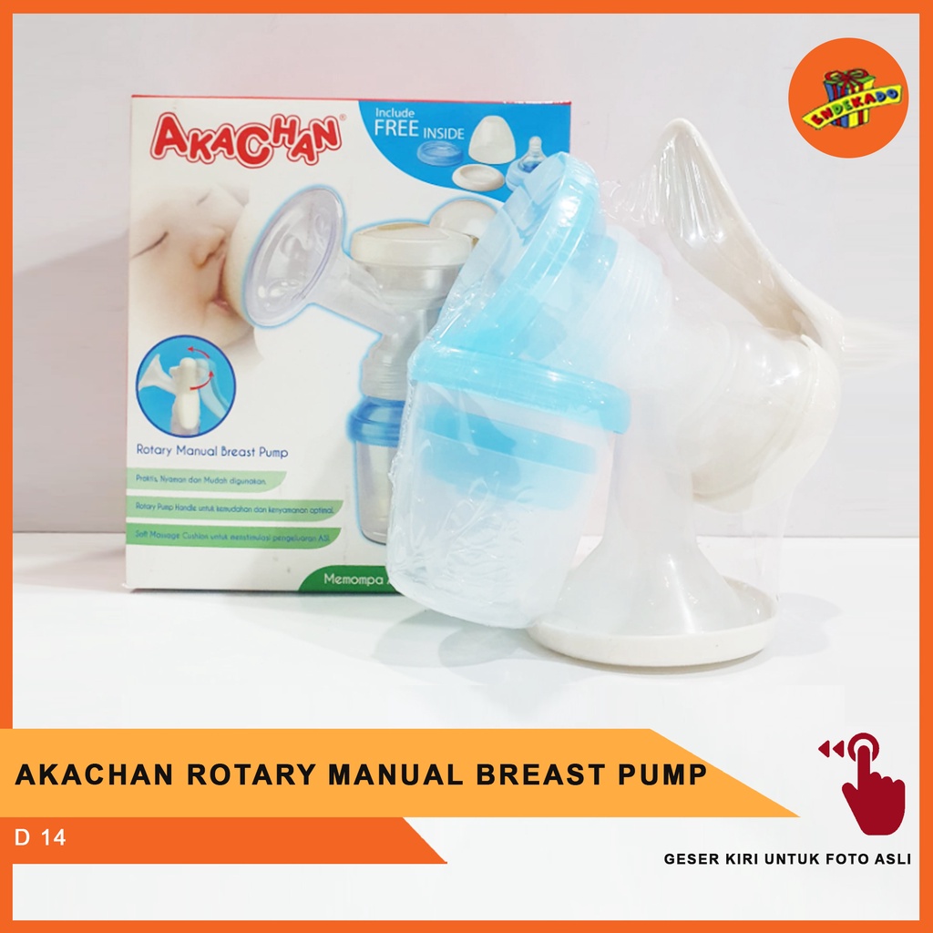 AKACHAN ROTARY MANUAL BREAST PUMP D14 - D 14 - Pompa Asi Manual