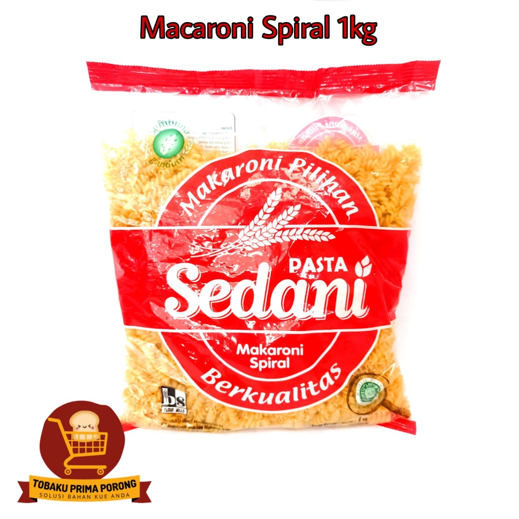 

SEDANI - MACARONI SPIRAL - 1 KG - PASTA SIAP GORENG