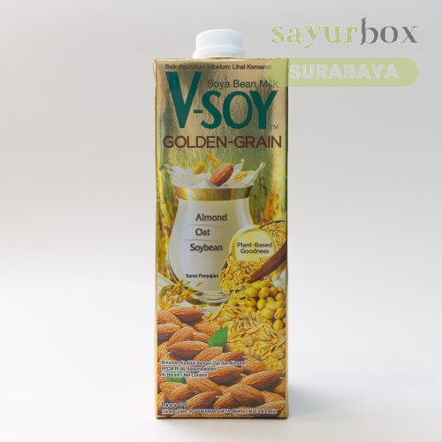 

V-Soy Golden Grain Soy Milk UHT 1 liter (Sayurbox) - SURABAYA