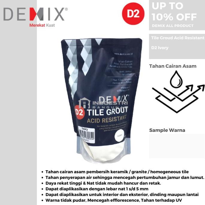 ```````] Semen Nat Keramik Demix D2 Ivory / Oker Keramik (Tahan Cairan Asam)