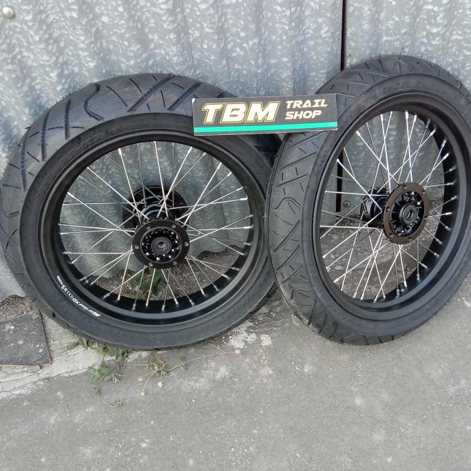 :>:>:>:>] Paket Wheelset Supermoto VELG ROSSI ban IRC KLX Dtracker