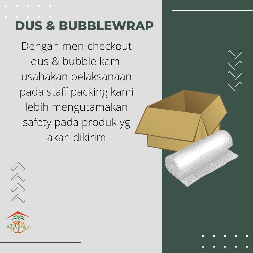 Kardus dan bubble wrap