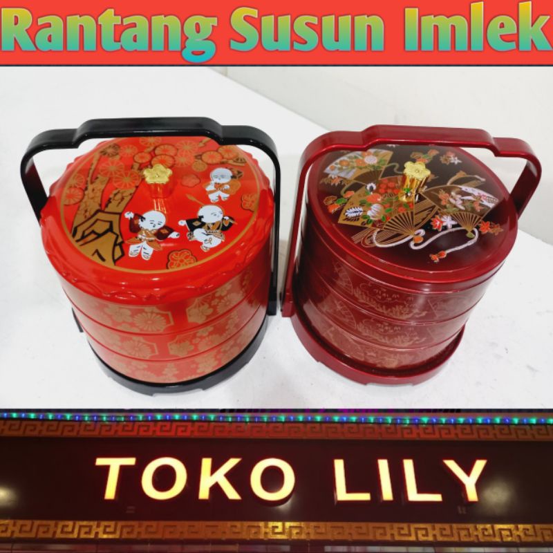 Rantang Susun Imlek / Rantang Sangjit Lamaran Seserahan / Rantang Susun CNY / Rantang Hampers Imlek / Rantang Event