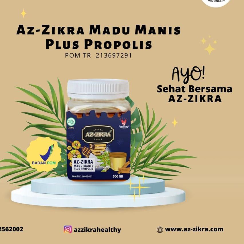 

limited Edition✔️New Madu Azzikra - Hutan Manis Plus Propolis 500gr|KD2