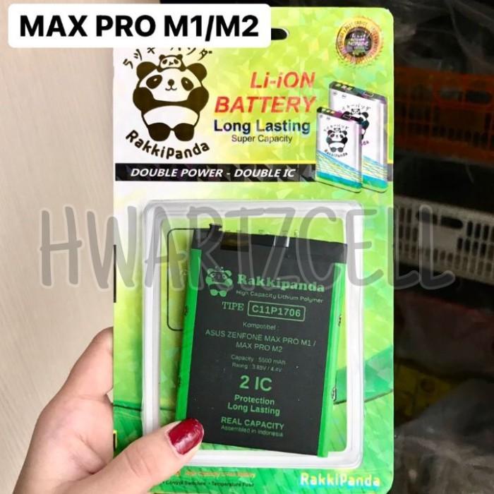 Baterai Rakkipanda double power ic asus zenfone max pro m1/m2 6000mAh