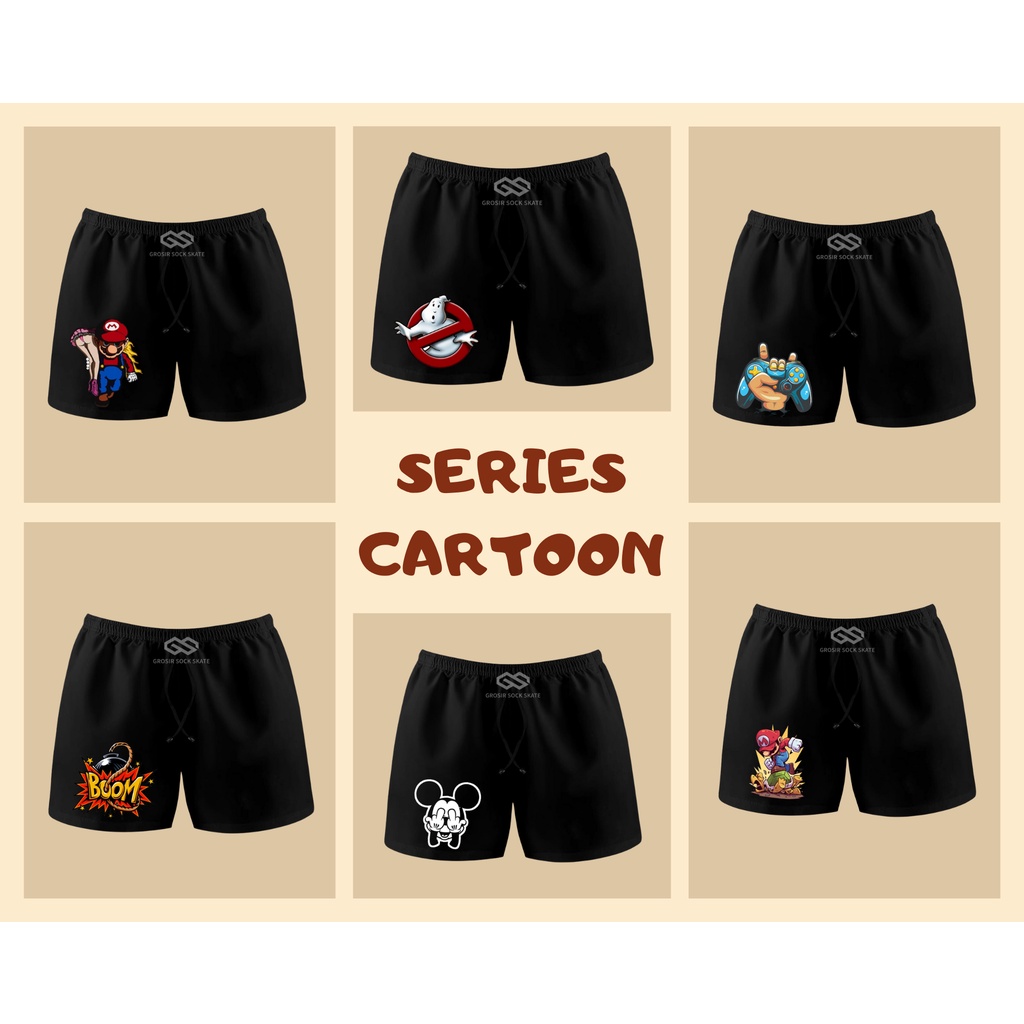 CELANA BOXER PRIA SERIES CARTOON BEST SELLER