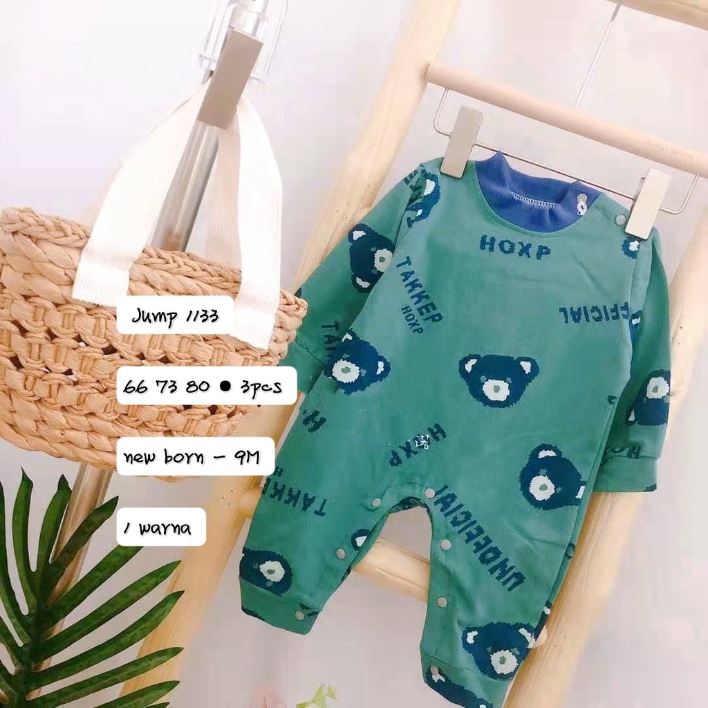 BTF Guoyinuo Long Sleeve Bodysuit Sleepsuit Jumper Import Bayi Laki - Laki Murah