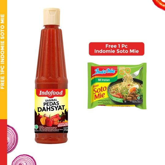 

Trx6n1Mb--Sambal Indofood Pedas Dahsyat Pet 275 ML FREE 1pc Indomie Soto Mie