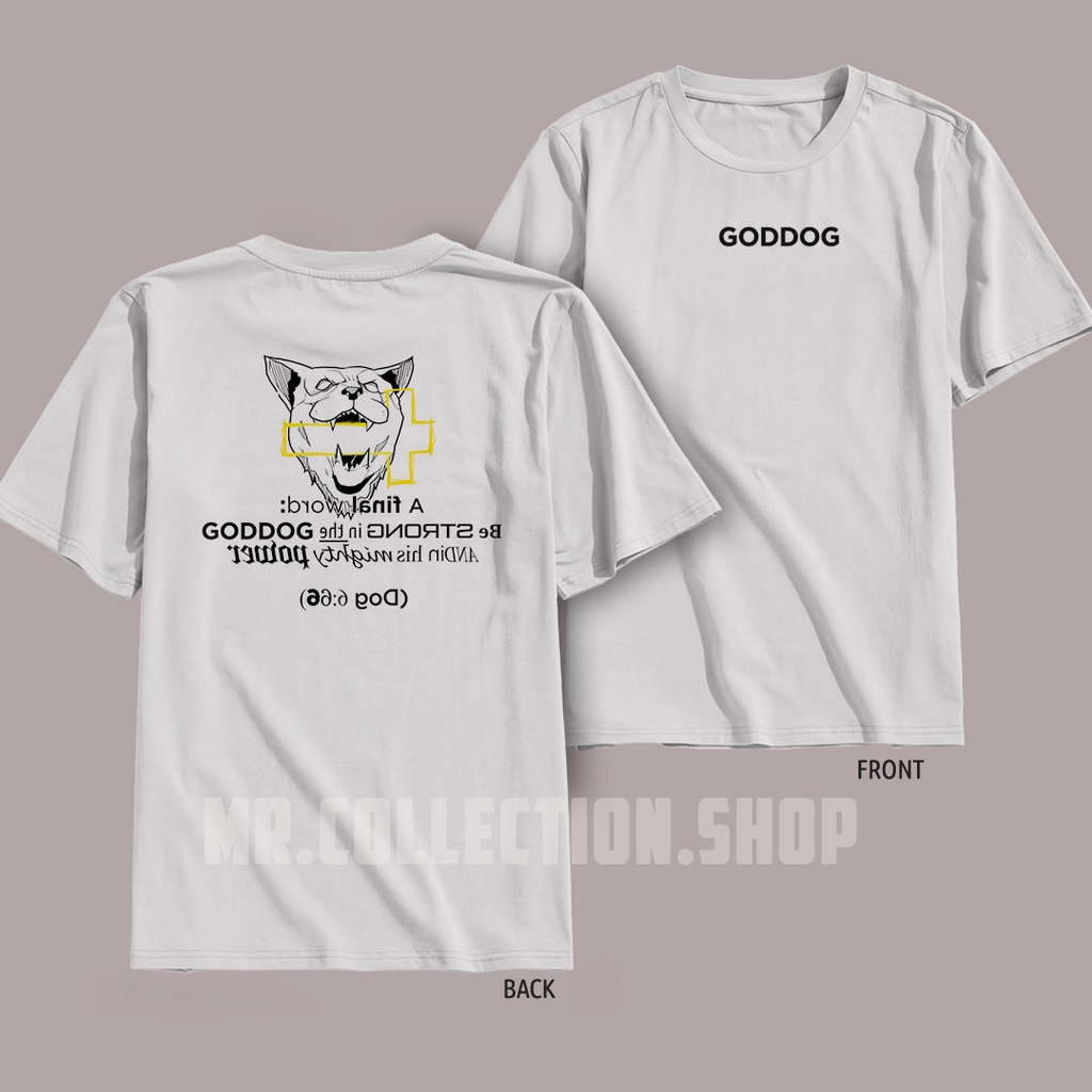 kaos goddog / kaos simple goddog
