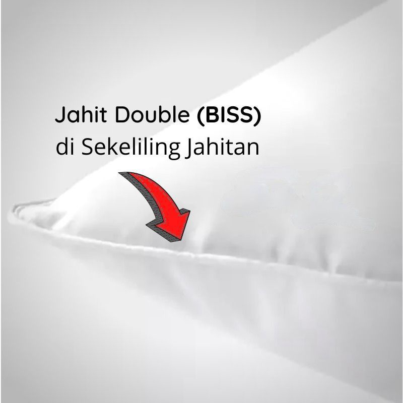 Guling Brendis Dan Nicoking Hotel 100% Silikon Bagus Dan Berkualitas Lebih Bagus Dari Dacron Empuk Lembut Mewah Tebal