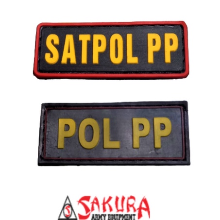 Patch Rubber Velcro SATPOL PP Kecil Perekat Velcro POL PP