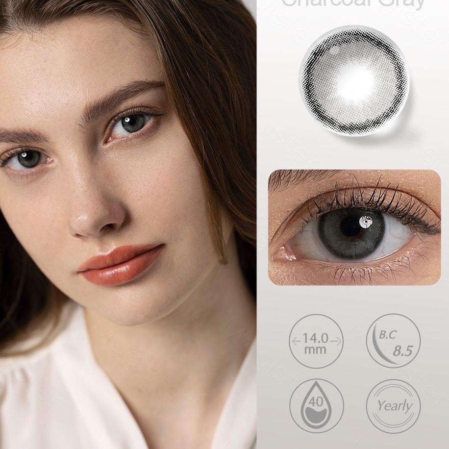 Harga Termuraah （COD）softlens minus 0.00-minus 6.00 Lensa kontak warna Korea Bestseller diameter 14.