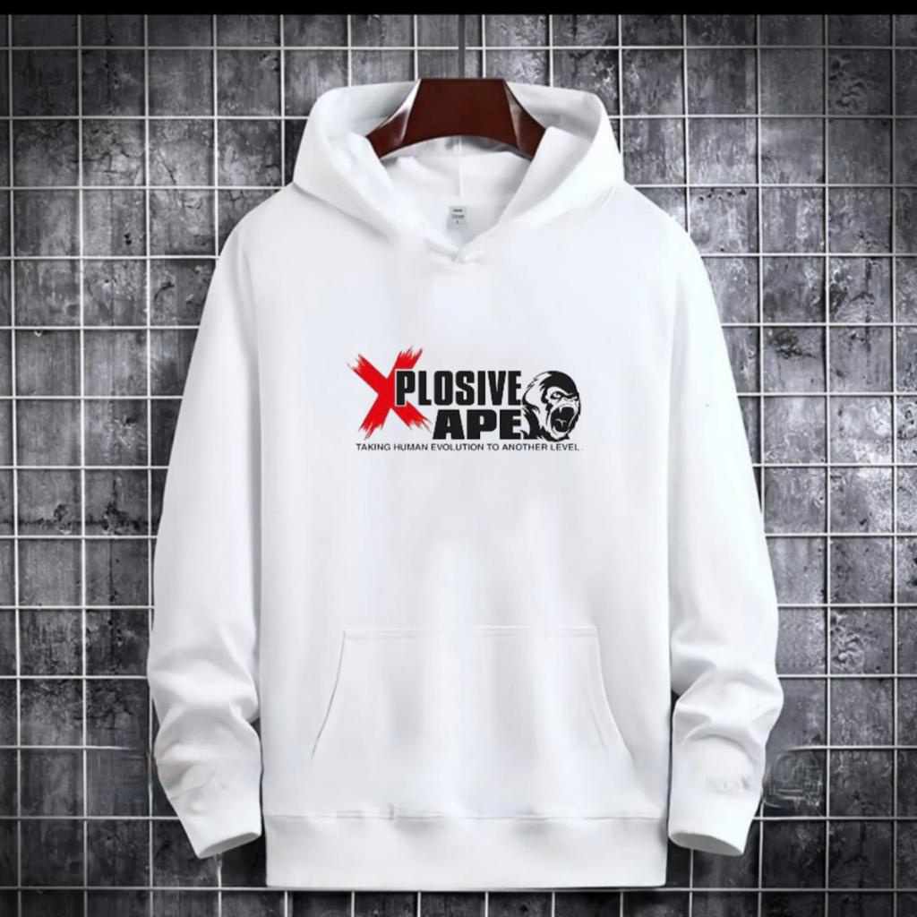 SWEATER HOODIE TULISAN XPLOSIVE APE / HOODIE MURAH TERLARIS / HOODIE POLOS / HOODIE PRIA DAN WANITA / UNISEX