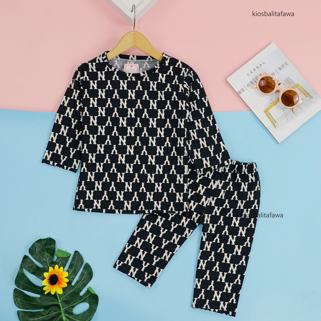 Pajamas Sunday uk 1-3 Tahun / Piyama IMPORT Baju Tidur Setelan Anak Perempuan Branded Karakter Adem Murah