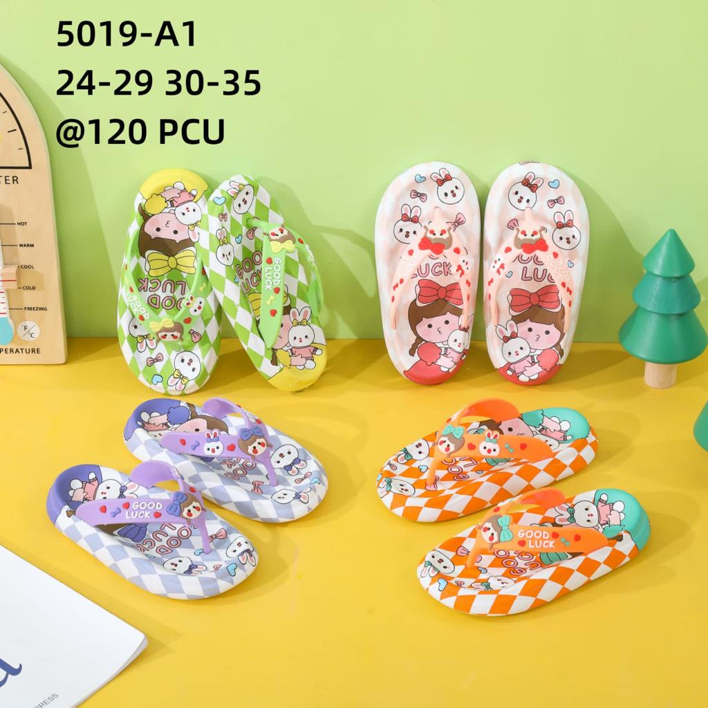 Sandal Jepit Anak Perempuan Chibi Good Luck &amp; Boba Winola Collection WNL 5019-A1/B2