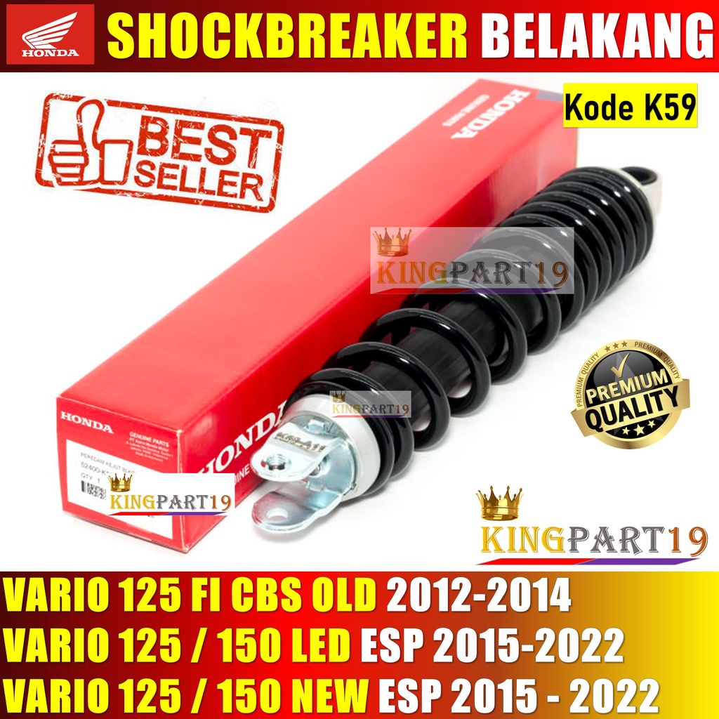 Shockbreaker Belakang Vario 125 Fi Old, Vario 125 150 LED ESP, Vario 125 150 New Esp KZR K59