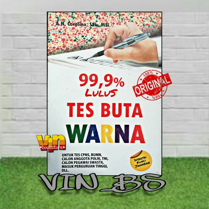 

✨COD✨ BUKU 99,9% LULUS TES BUTA WARNA (DISERTAI KUNCI JAWABAN)