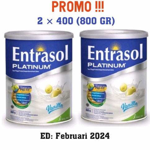 

[ COD ] ENTRASOL PLATINUM VANILLA VANILA 800 GRAM GR