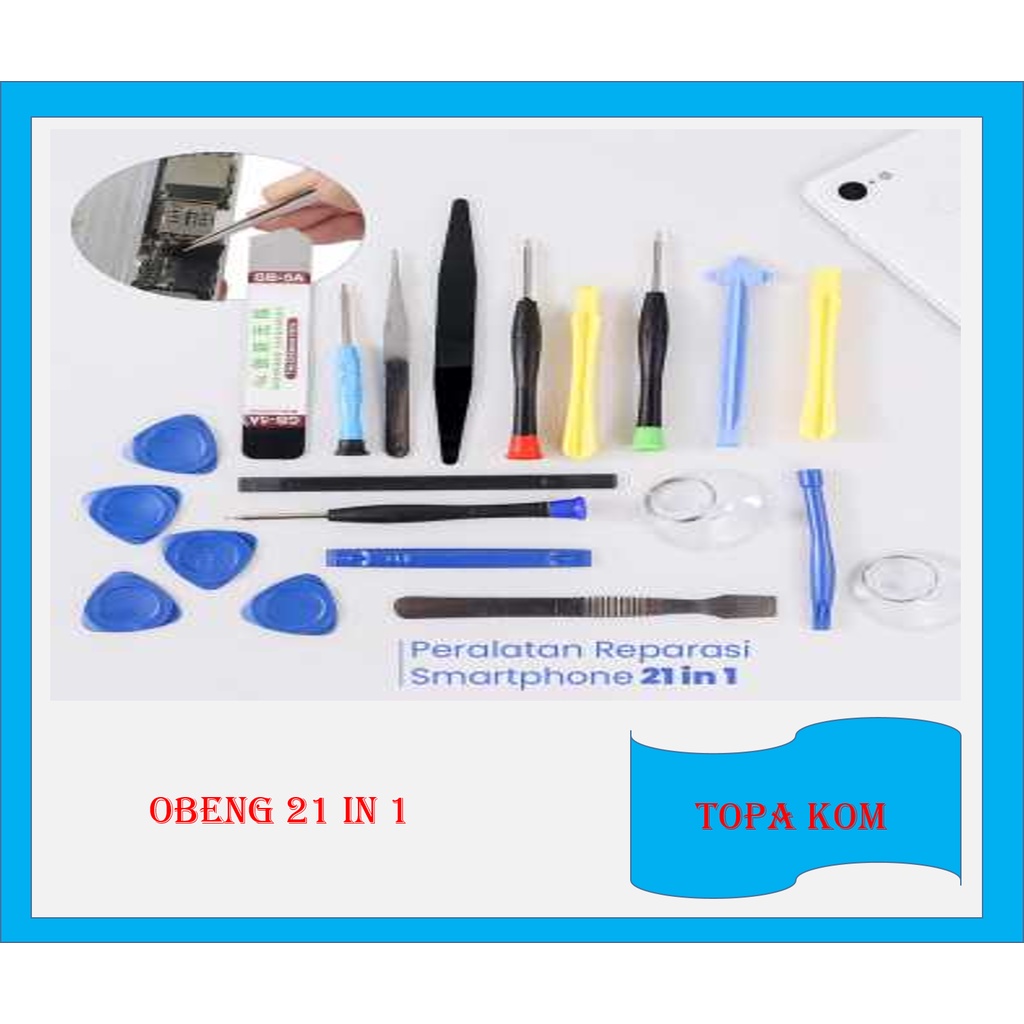 obeng hp set obeng bintang obeng tespen obeng hp Multifungsi Alat Bongkar Hp Peralatan Servis Hp 21 