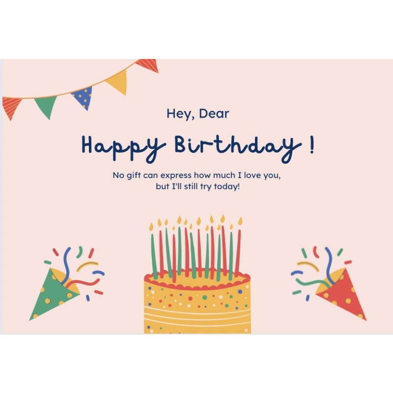 TAMBAHAN BIRTHDAY CARD UNTUK KADO KARTU UCAPAN ULANG TAHUN