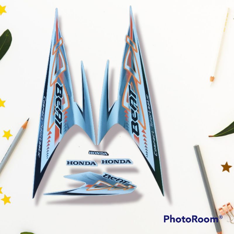 Striping Beat karbu 2012 Putih