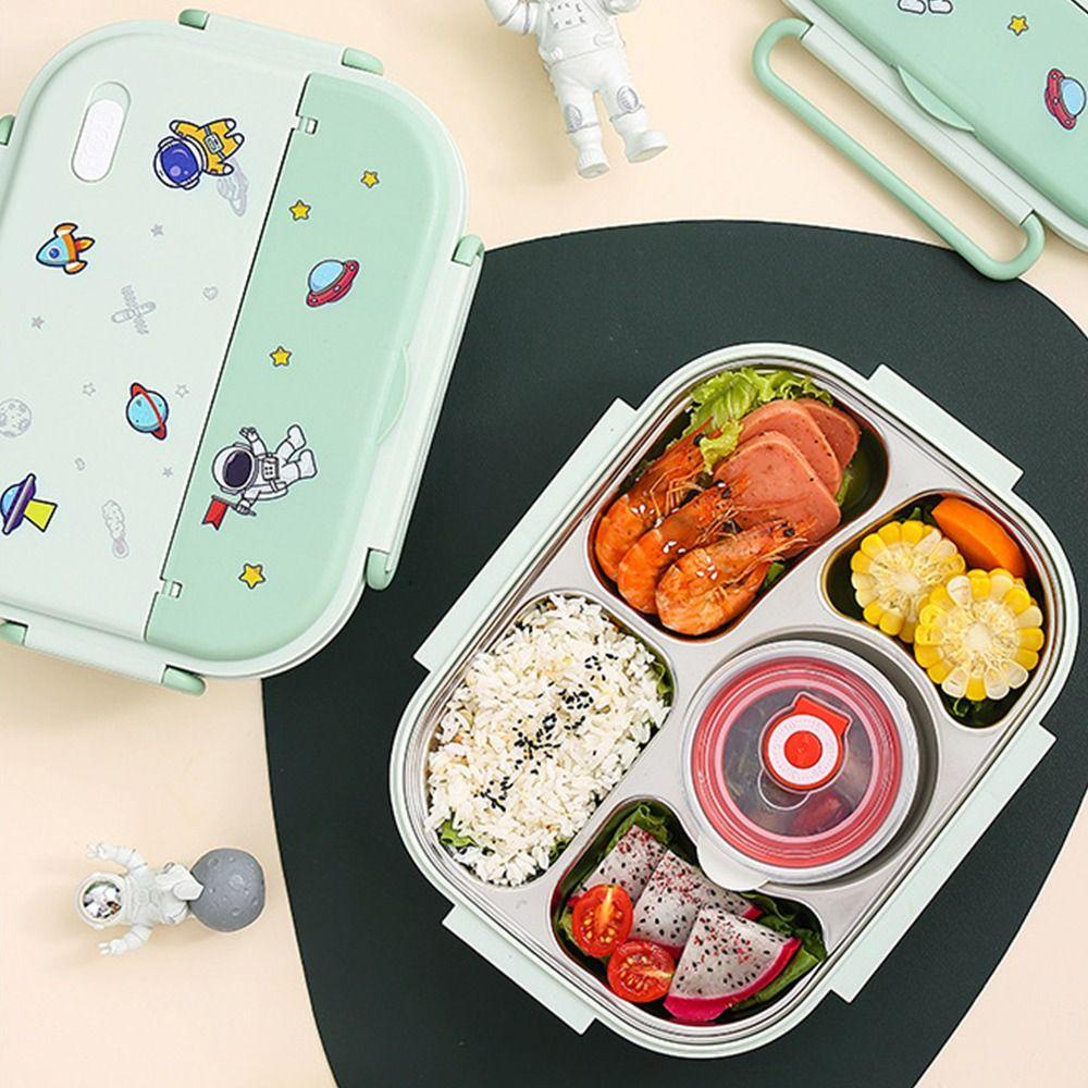 SOLIGHTER Five Grids Lunch Box Plastic Microwave High capacity Bento Box