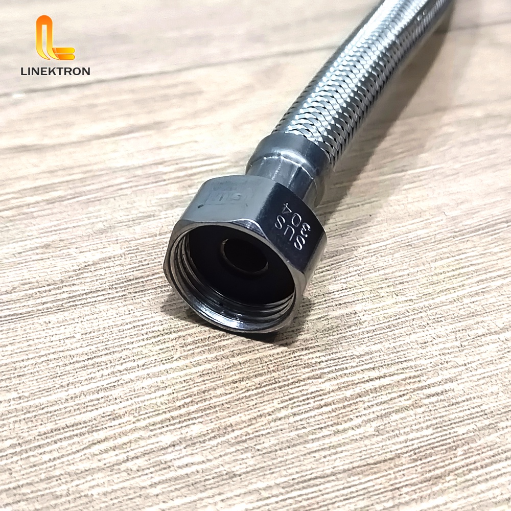 SELANG FLEXIBLE WASTAFEL JET CLOSET PANAS DINGIN DRAT 30 40 50 CM