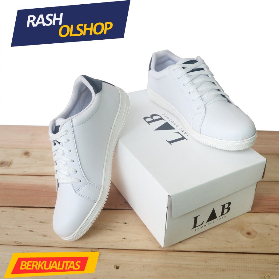 Sepatu Sneakers Low Putih Sneakers Pria Full White