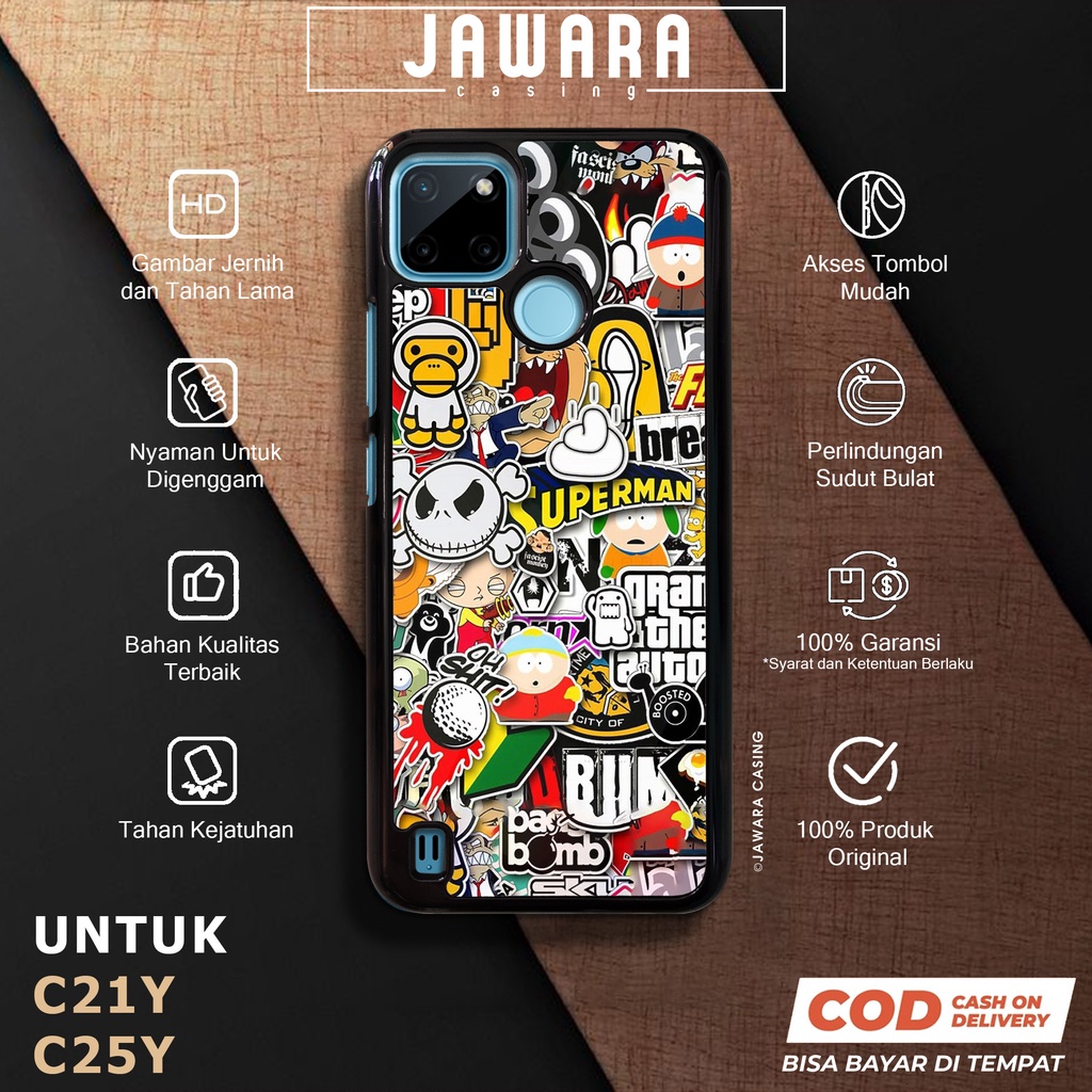 Case Realme C21Y C25Y Casing Realme C21Y C25Y Jawara Casing [GRFY] Case Glossy Case Aesthetic Custom