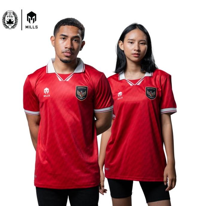MILLS Timnas Indonesia Jersey Home Replica Version 1157INA Red