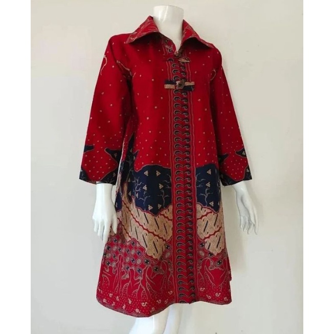 BESTPROMO 10 TUNIK BATIK HALUS FULL FURING / BATIK SRAGEN / BATIK SOLO / DRESS BATIK / TUNIK BATIK /