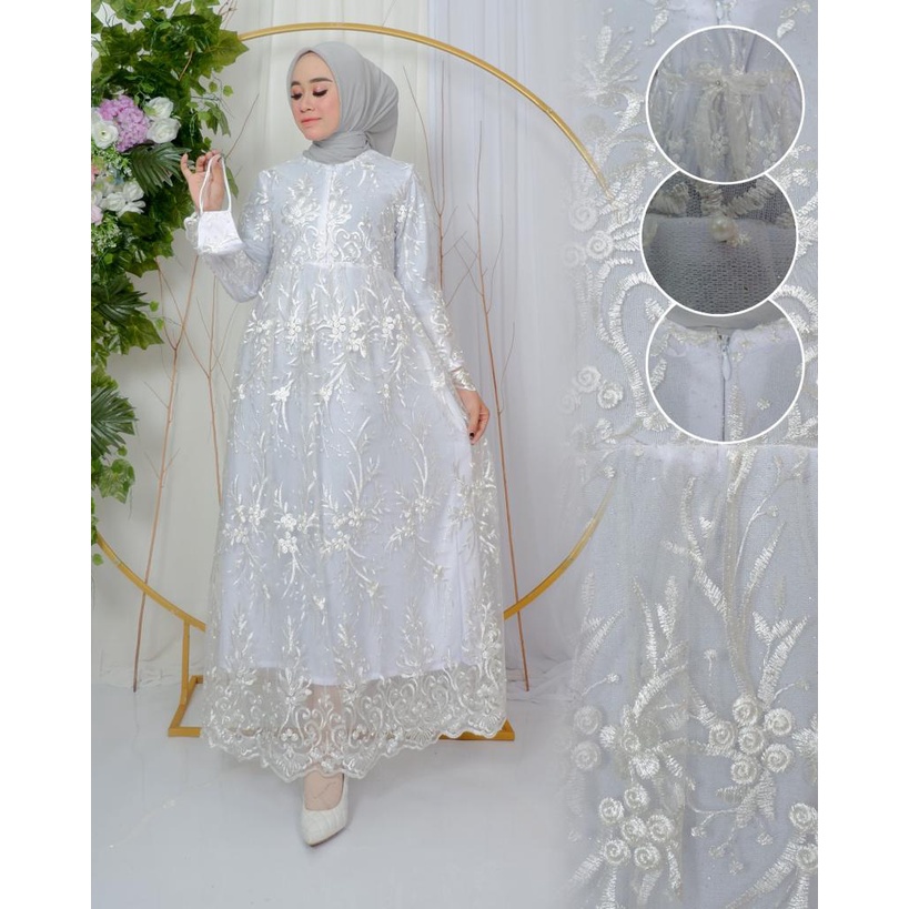 Gamis Busui Twotone | Gamis Seragam Pesta Kekinian | Premium Quality Product | Grosir Gamis Murah